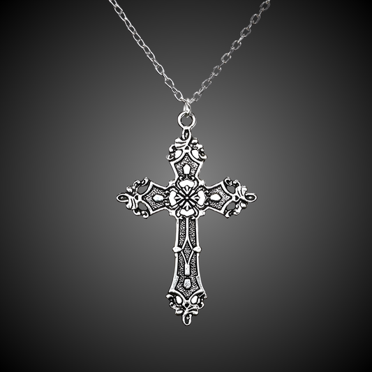Grunge Cross Necklace