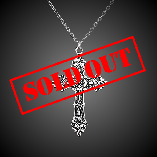 Grunge Cross Necklace